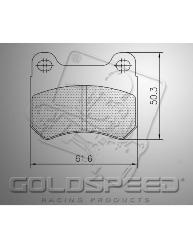 Kit pastillas de Freno GOLDSPEED 424 PARO/FIRST/ENERGY TRASERA/K4A/PCR Kit pastillas de Freno GOLDSPEED 424 PARO/FIRST/ENERGY TRASERA/K4A/PCR