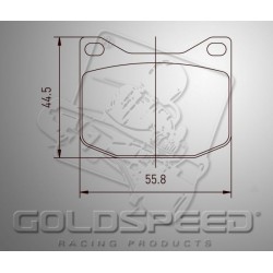 Juego de pastillas de freno GOLDSPEED 557 K-KART / MARANELLO / MS trasera