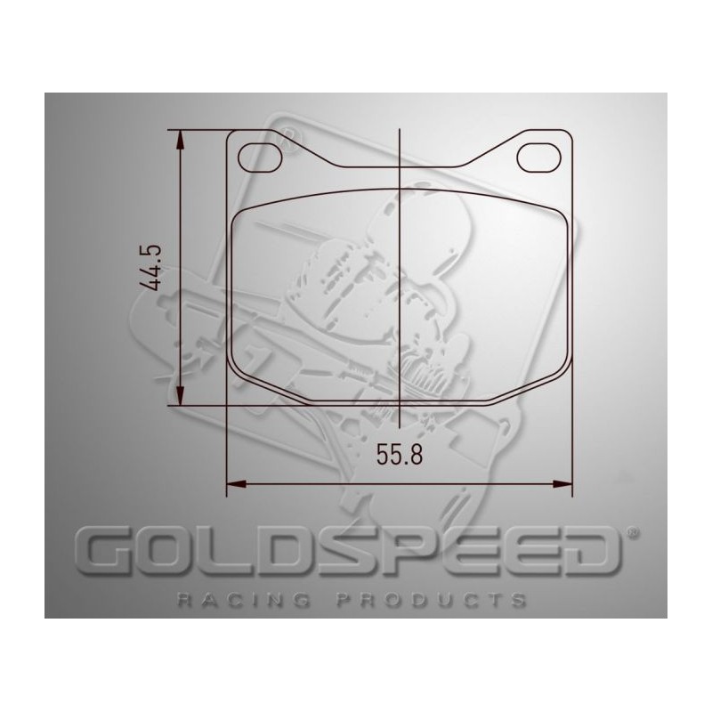 Juego de pastillas de freno GOLDSPEED 557 K-KART / MARANELLO / MS trasera Juego de pastillas de freno GOLDSPEED 557 K-KART / MARANELLO / MS trasera