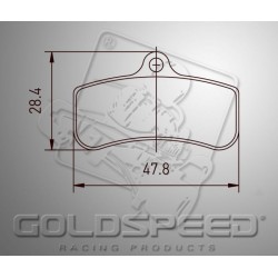 Juego de pastillas de freno GOLDSPEED 540 compatible PCR delantera