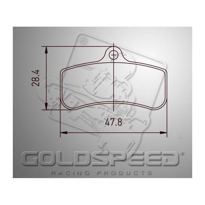 Juego de pastillas de freno GOLDSPEED 540 compatible PCR delantera Juego de pastillas de freno GOLDSPEED 540 compatible PCR delantera
