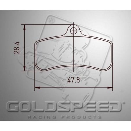Juego de pastillas de freno GOLDSPEED 540 compatible PCR delantera