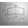 Juego de pastillas de freno GOLDSPEED 540 compatible PCR delantera