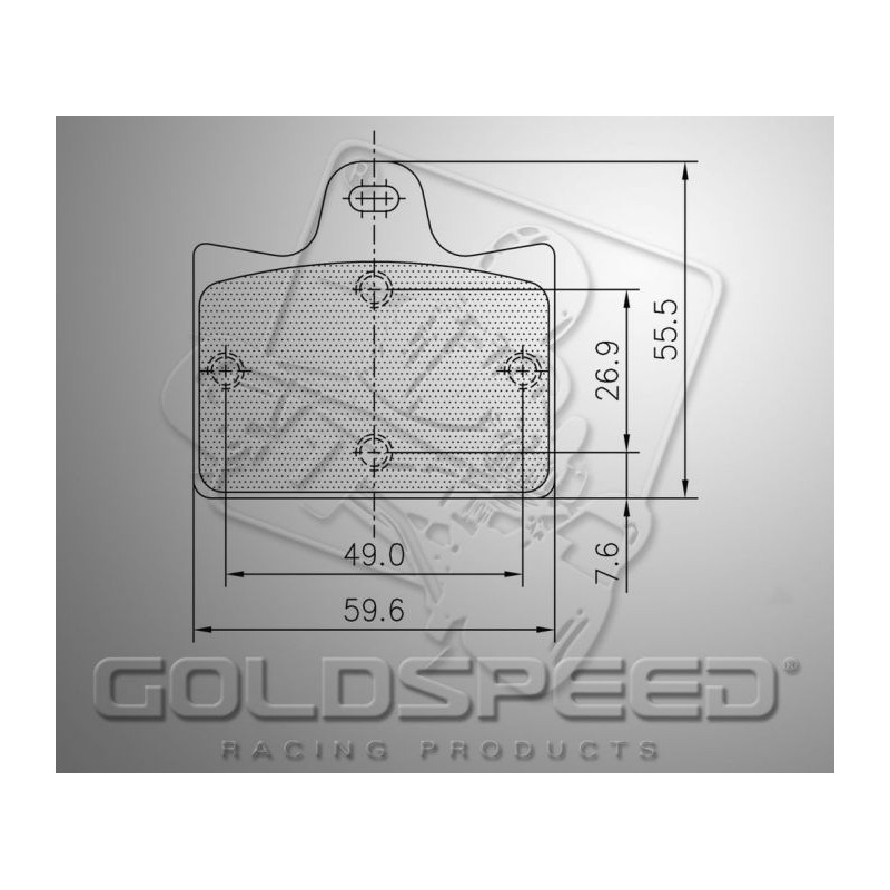 Juego de pastillas de freno GGOLDSPEED 538 compatible PCR trasera Juego de pastillas de freno GGOLDSPEED 538 compatible PCR trasera