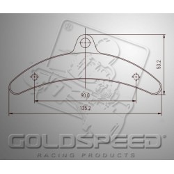 Juego de pastillas de freno GOLDSPEED 528 compatible BIREL trasera (14182)