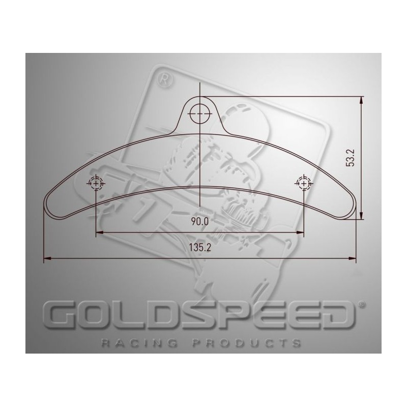 Juego de pastillas de freno GOLDSPEED 528 compatible BIREL trasera (14182)
