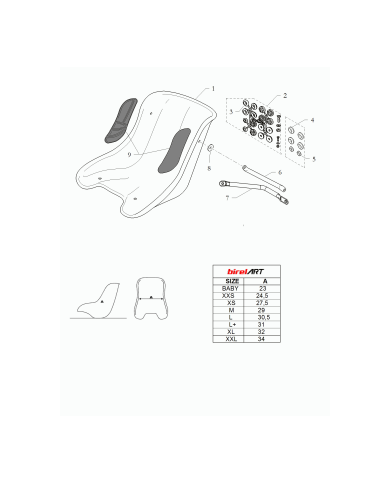 Asiento FreeLine BirelArt