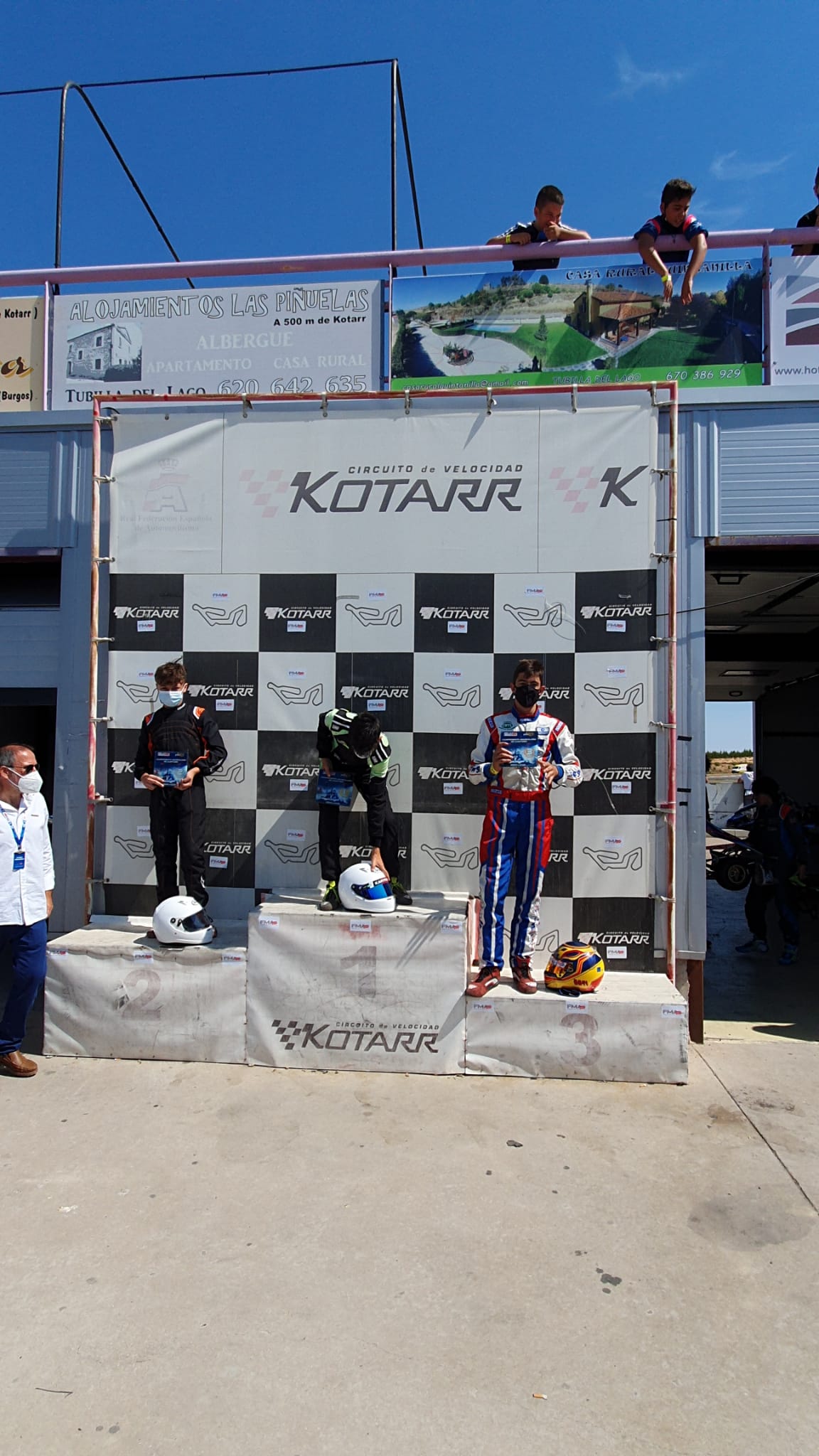 Podium en la primera carrera del Cto Madrileño de Karting 2020